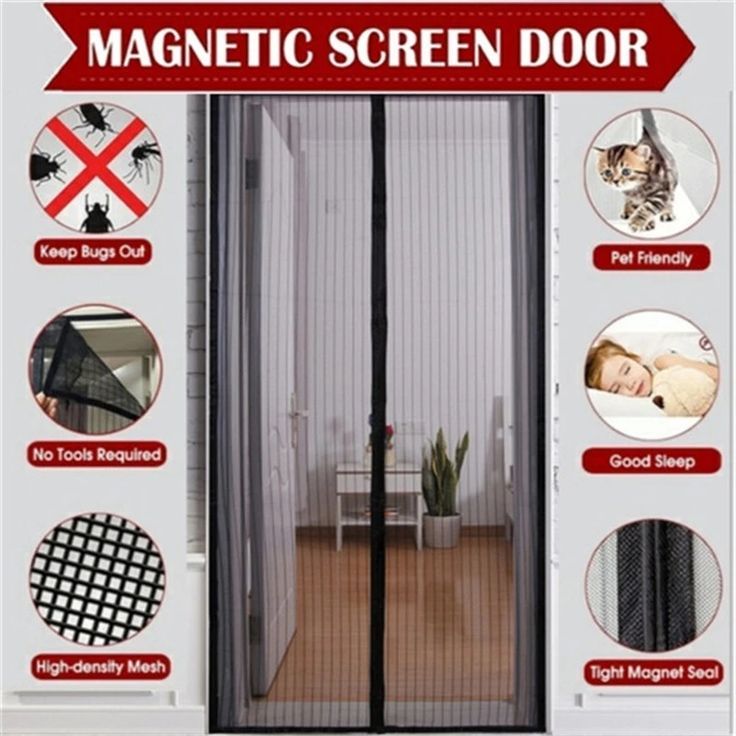 Door Curtain-Mesh (Pack of 2)
